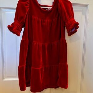 Baby Gap Velvet Red Toddler Dress, 3t